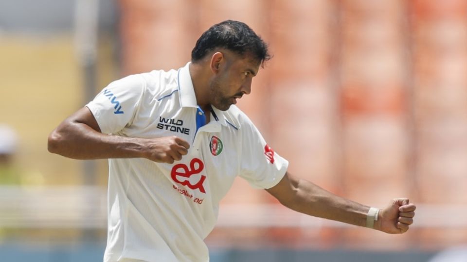 Mohammad Saleem took a six-for in Afghanistan's one-off Test against India