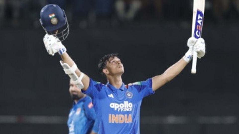 Yashasvi Jaiswal hit his second ODI hundred