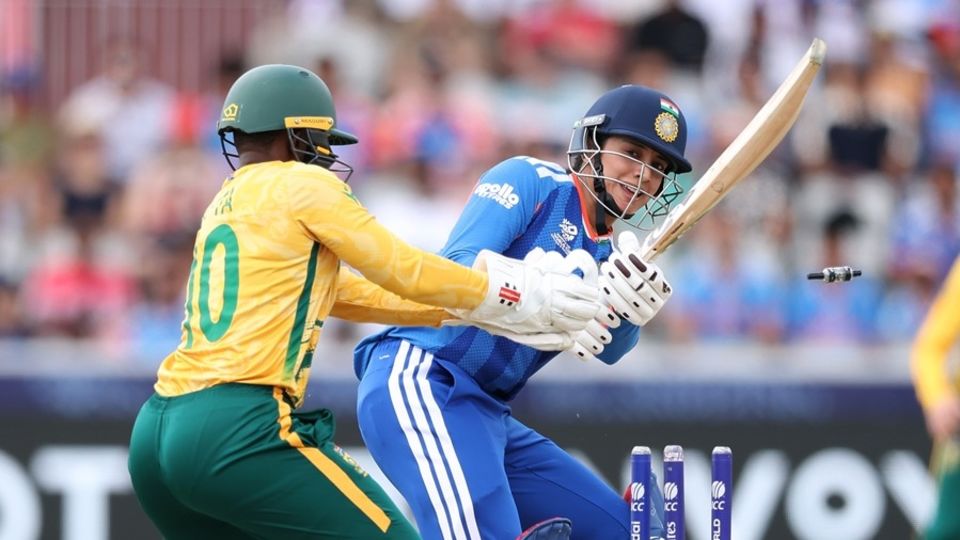 Smriti Mandhana was clean bowled trying to attempt a cheeky scoop