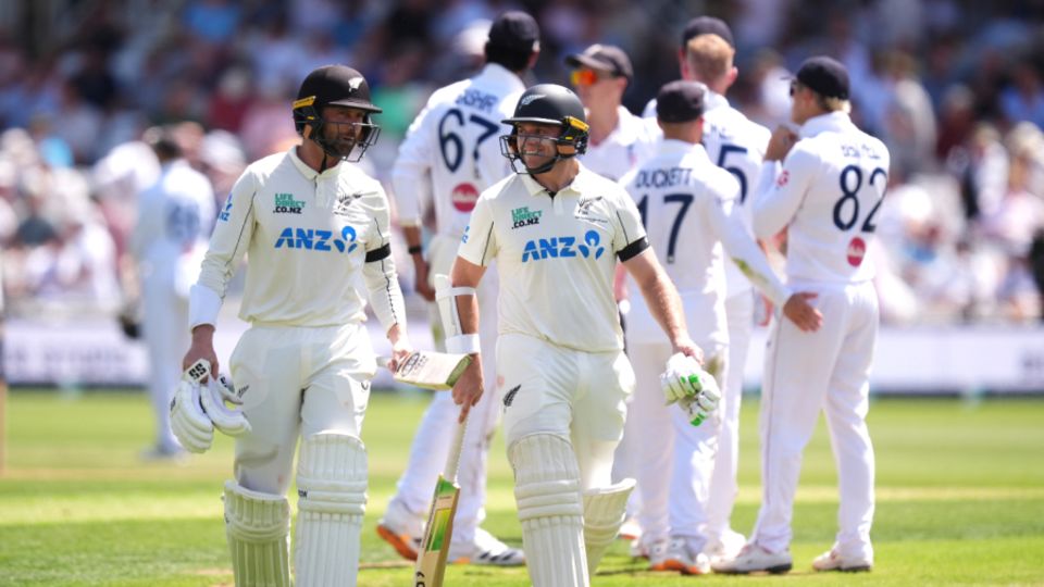Tom Latham and Devon Conway added 317 for New Zealand's first wicket