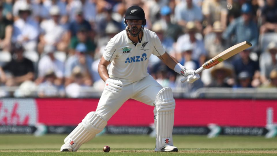 Daryl Mitchell made his fourth Test century in England, after three on the 2022 tour