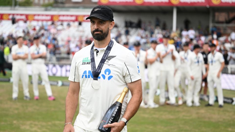 Daryl Mitchell was named Player of the Match at Trent Bridge