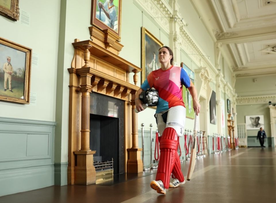 Nat Sciver-Brunt walks through the Long Room one final time before the final