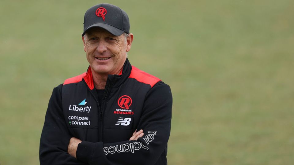 Wade Seccombe watches on during his Melbourne Renegades role