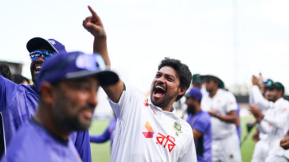 Najmul Hossain Shanto soaks in the moment