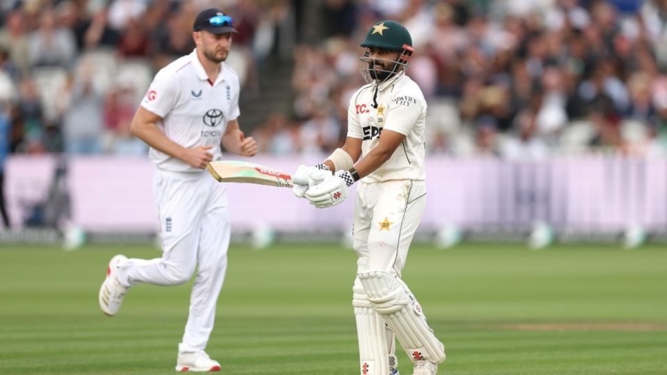 Saud Shakeel fell agonisingly short of a century