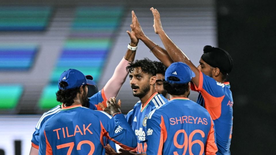 Axar Patel picked up the big wicket of Gulbadin Naib