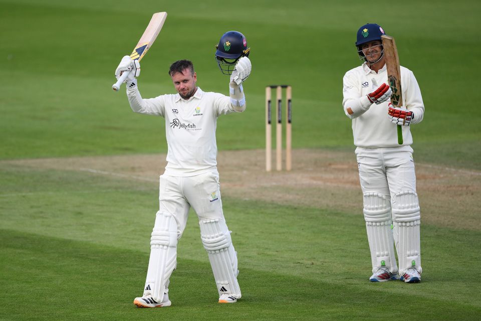 Mason Crane made his second first-class hundred