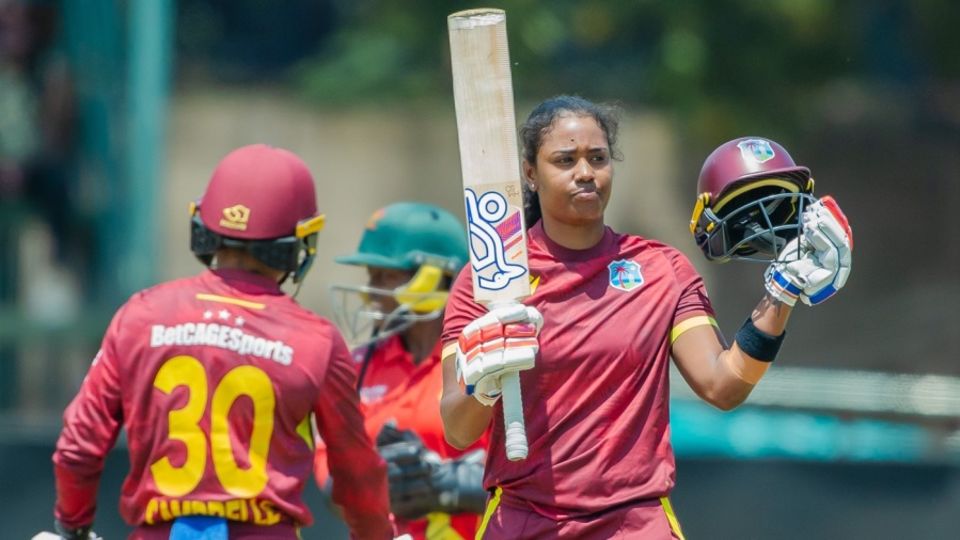 Hayley Matthews celebrates her century