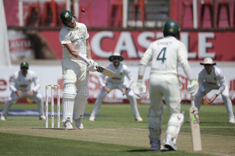 Matt Renshaw top-scored for Australia on a difficult day for batting