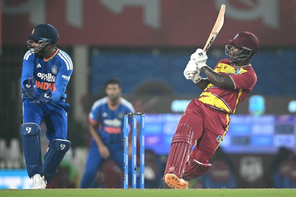 Sherfane Rutherford contributed 84 in a 120-run partnership with Hope
