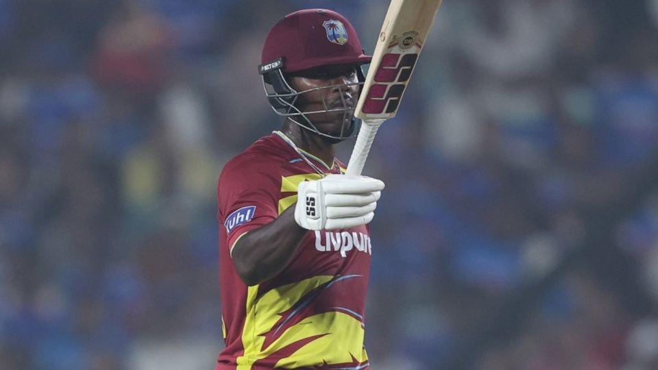 Sherfane Rutherford hit a counterattacking fifty