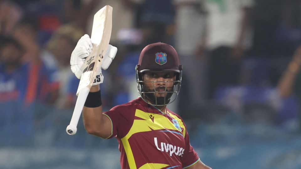 Hope became the fourth West Indies batter to 2000 T20I runs