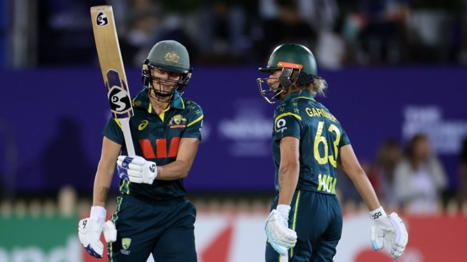 Ellyse Perry celebrates her fifty