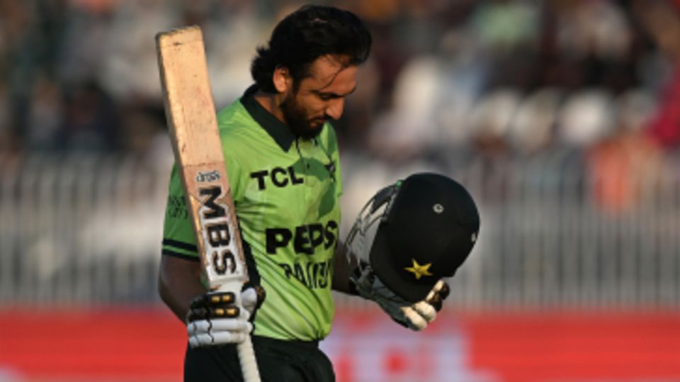 Salman Agha scored an 82-ball century