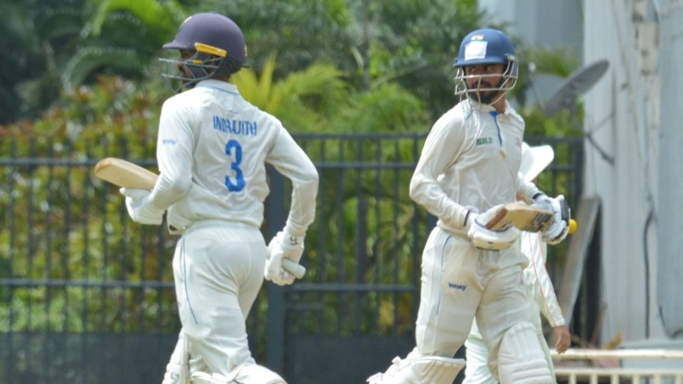B Indrajith and Pradosh Ranjan Paul forged a solid partnership on day two