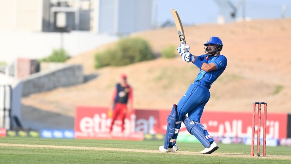 Ibrahim Zadran pulled handsomely during his knock