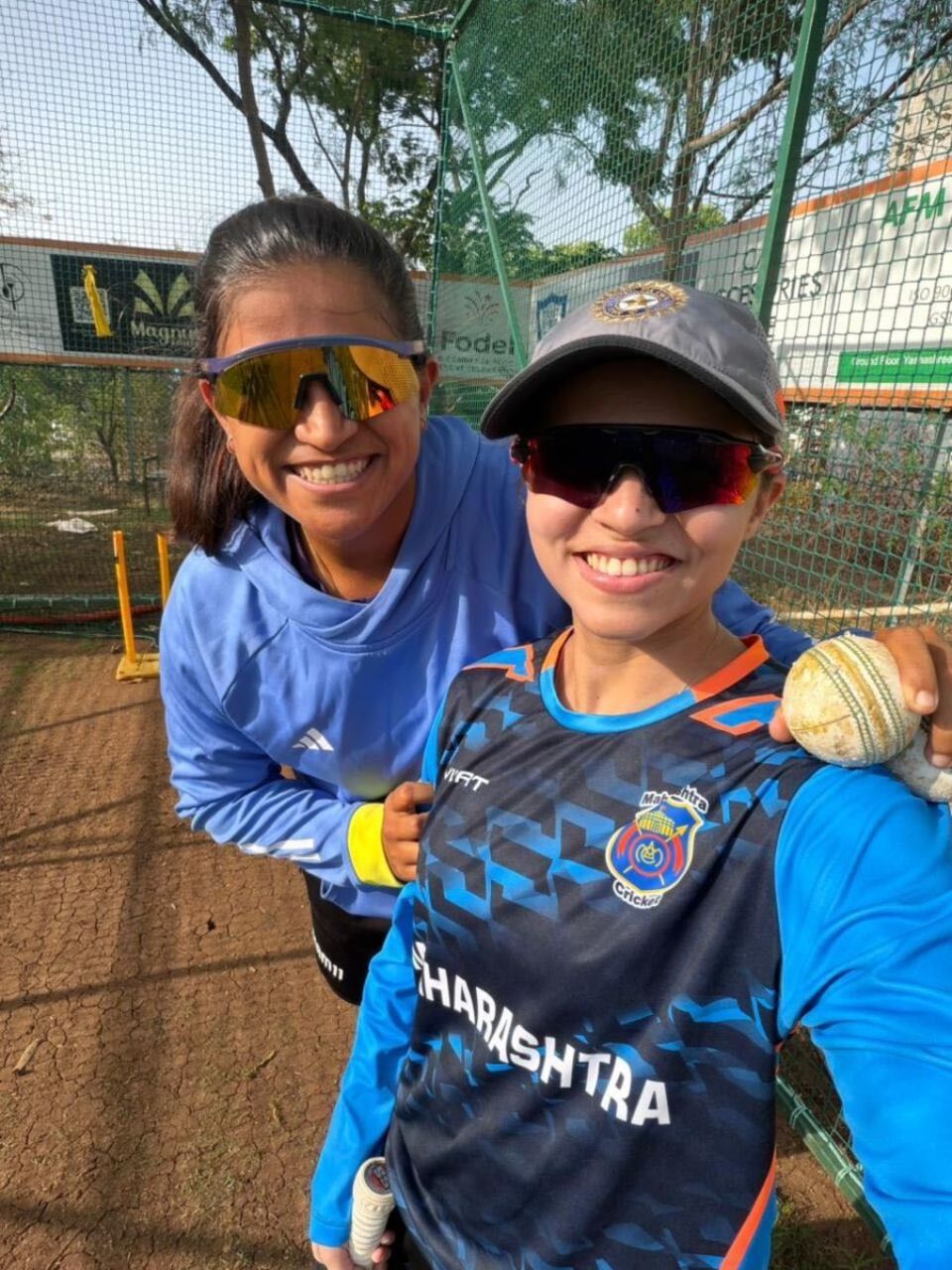 Vaidya credits Tejal Hasabnis (left), her close friend and now India player, with keeping her competitive when she returned to training