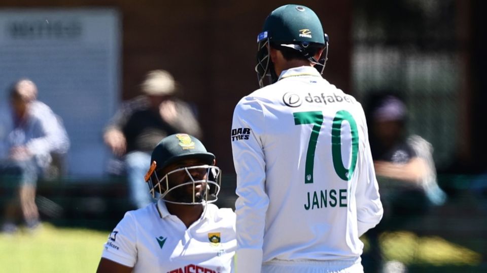 Temba Bavuma and Marco Jansen thrived in good batting conditions