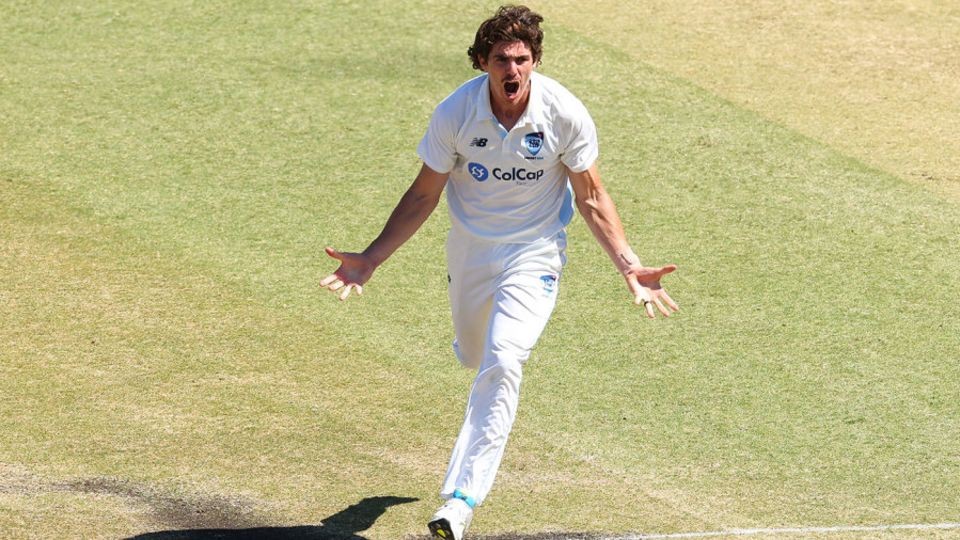 Sean Abbott celebrates a breakthrough