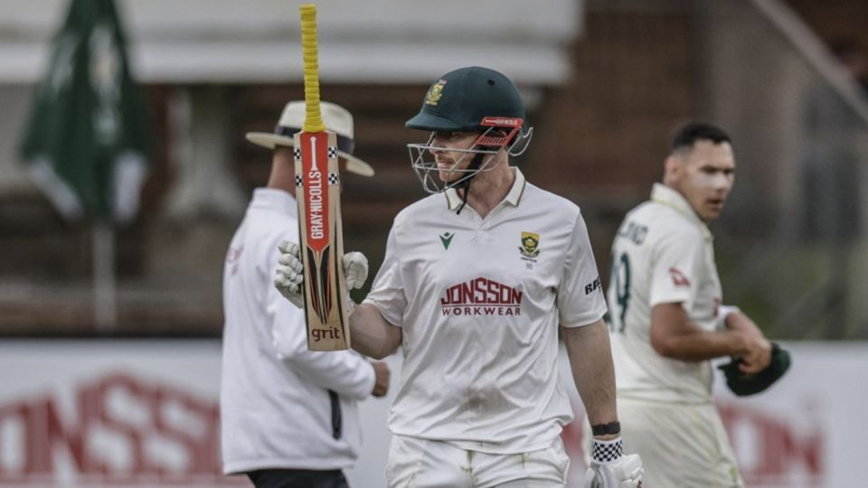 Simon Harmer scored a vital half-century in the second Test against Australia