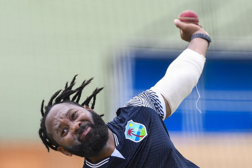 Long player: Warrican says he has got used to bowling marathon spells, having done it all through his career