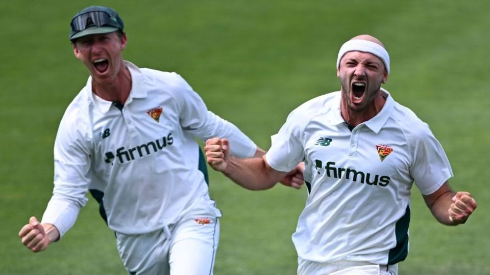 Gabe Bell took 6 for 72 to win Tasmania the game