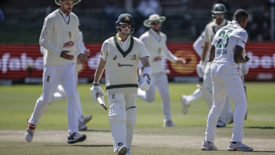 Steven Smith was out pulling Kagiso Rabada
