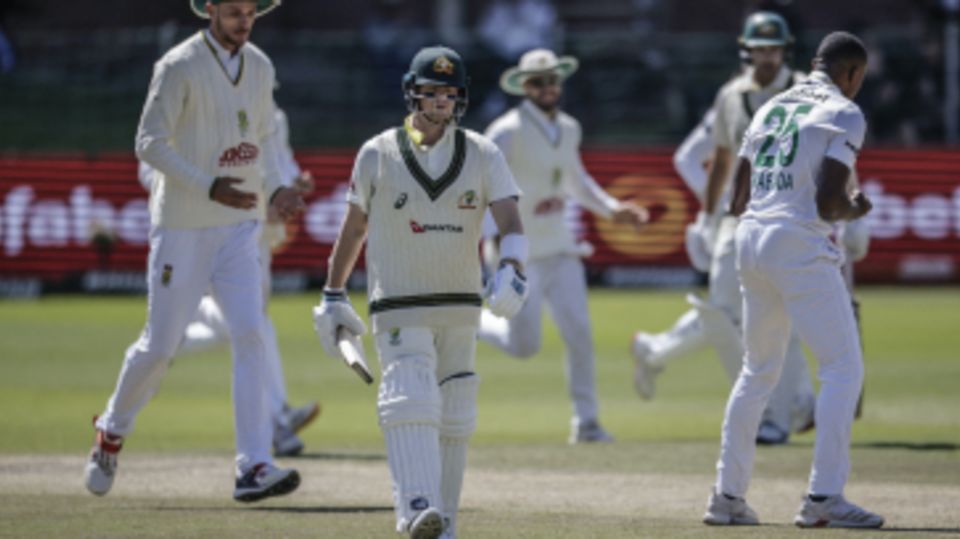 Steven Smith was out pulling Kagiso Rabada