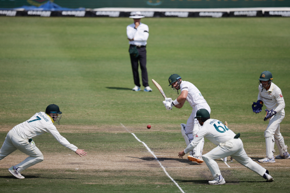 Markram batted for nearly six hours to try to save the first Test against Australia in Durban