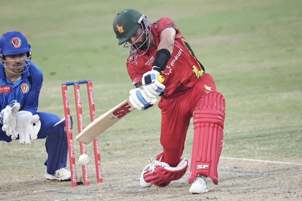 Sikandar Raza scored 68, the only significant contribution in the innings, for Zimbabwe in the tri-series final