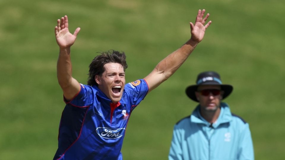 File photo: Simon Keene picked up five wickets as India were shot out for 113