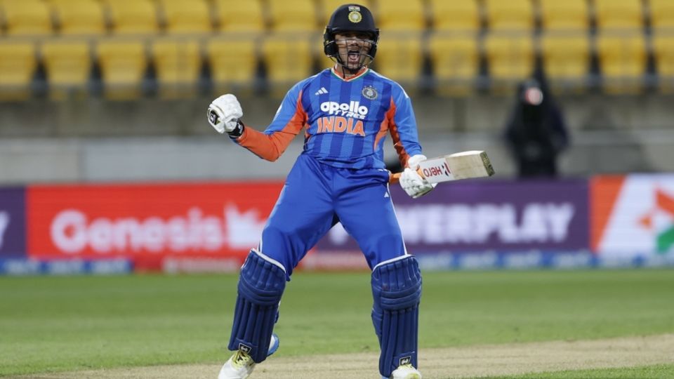 Abhishek Sharma brought up hundred off 35 balls
