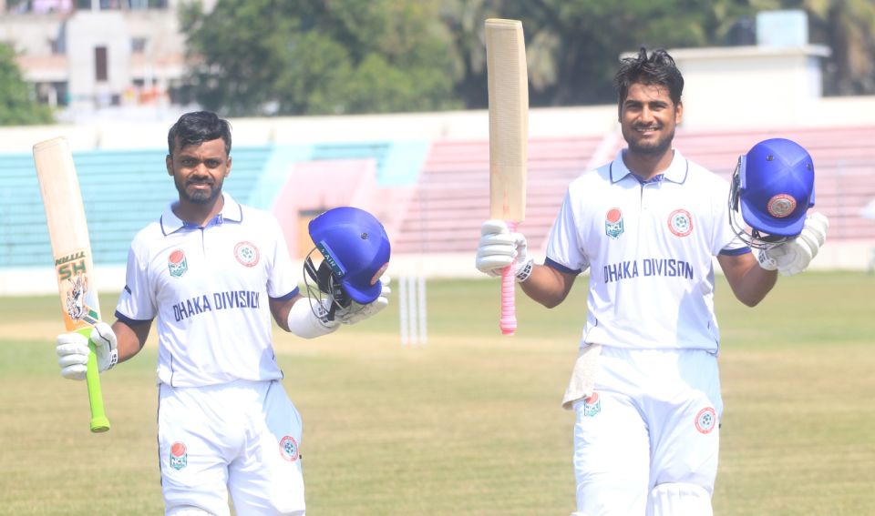 Mahidul Islam Ankon and Mohammad Naim hit centuries for Dhaka Division
