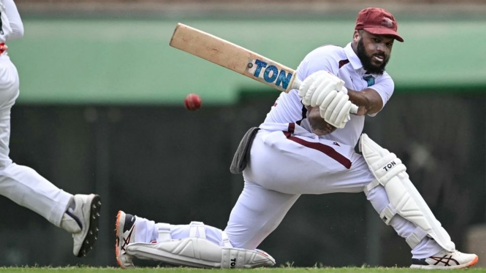 John Campbell reached a brisk fifty