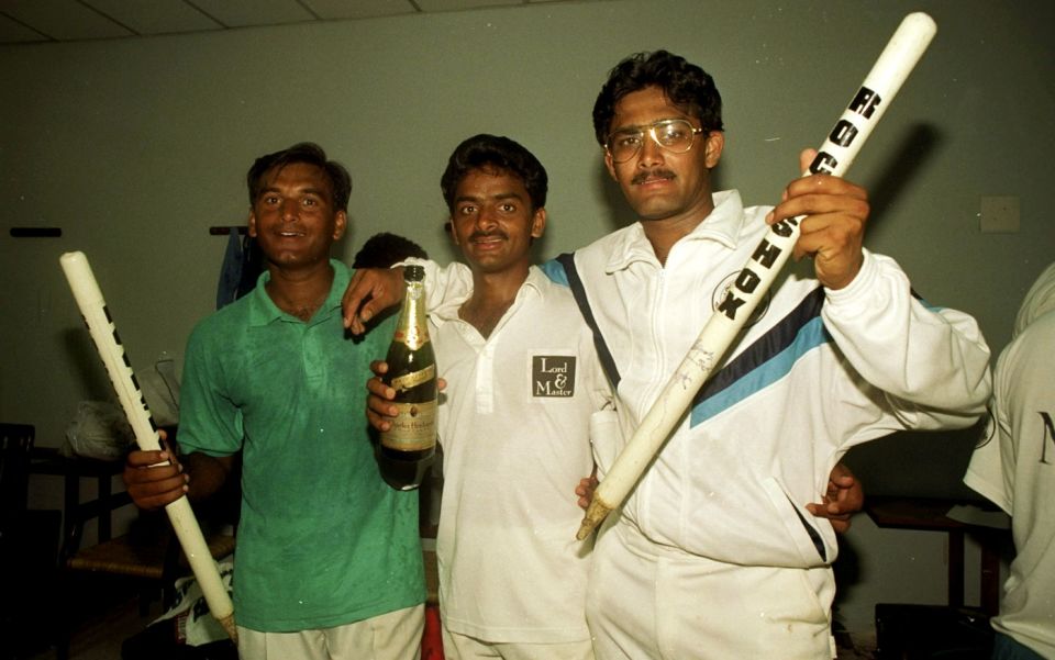 India whitewashed England at home in 1992-93 with three front-line spinners - Chauhan, Raju and Kumble