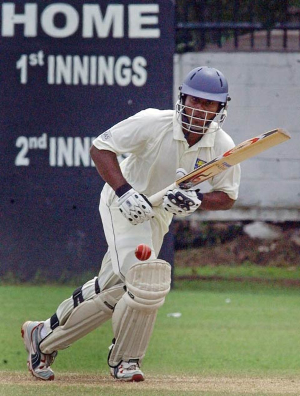 Mahela Udawatte sets off for a single during his fifty