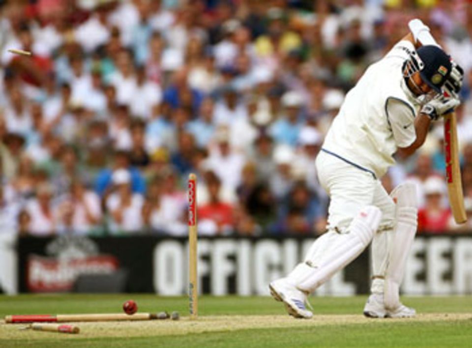 Sachin Tendulkar bowled by James Anderson in the Oval Test in 2007. Can Tendulkar redress the balance this time?