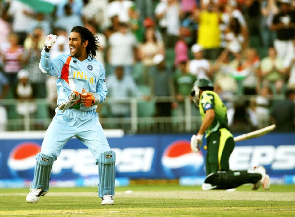 Dhoni's last-over call to have Joginder Sharma bowl to Misbah-Ul-Haq with a World T20 title on the line is one of many calculated risks that paid off during his captaincy reign