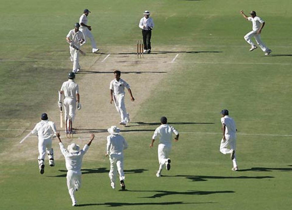 File photo: India can't contain their delight after sealing the deal