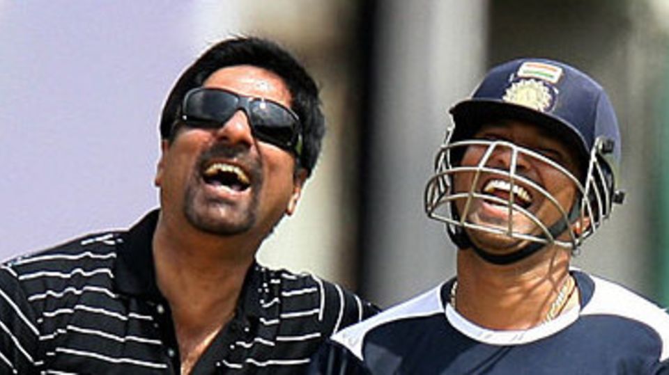 Sachin Tendulkar and Kris Srikkanth share some laughs
