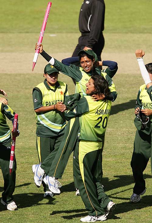 Urooj Mumtaz is lifted up in celebration