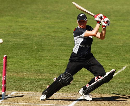 Kate Pulford cuts during her half-century