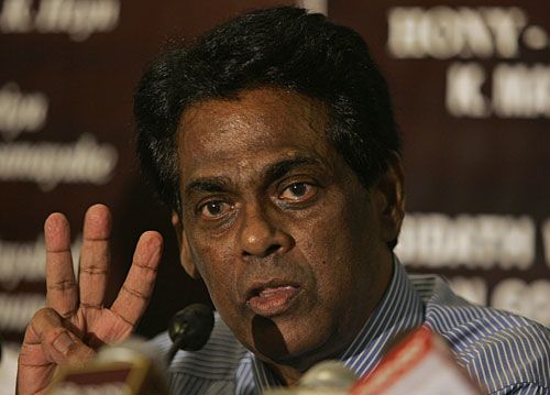 Somachandra de Silva, the chairman of the new seven-member interim committee to run Sri Lanka Cricket