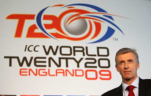Steve Elworthy during an ICC World Twenty20 press conference at Lord's