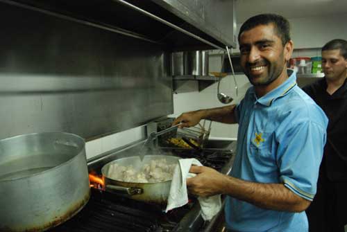 Hasti Gul of Afghanistan cooks a meal