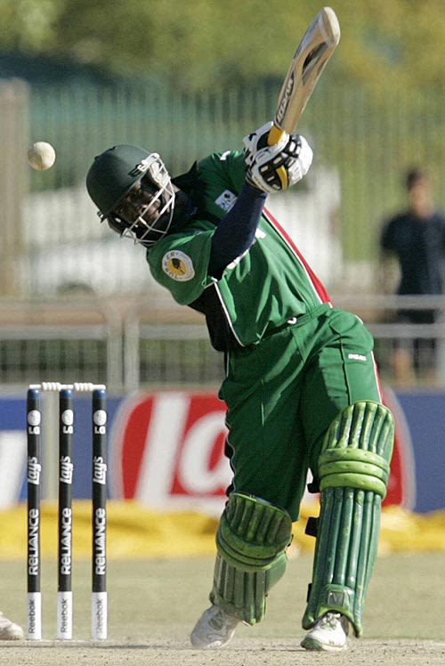 Kennedy Otieno hits down the ground