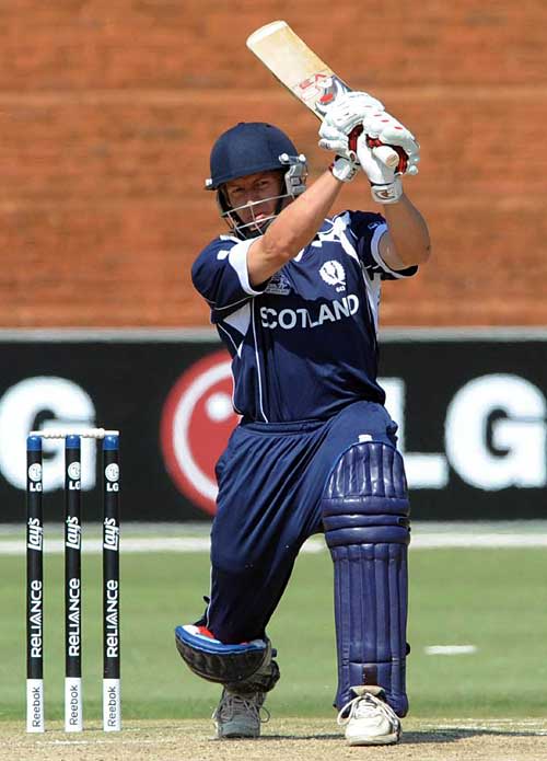 Jan Stander hit an unbeaten 80 to rescue Scotland's innings