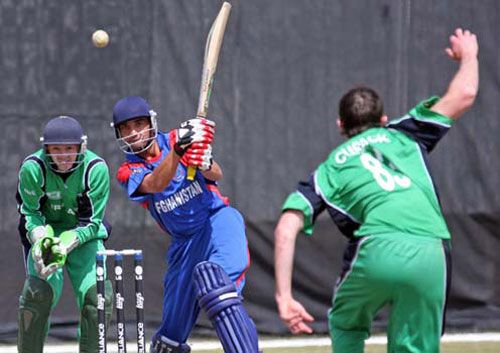 Raees Ahmadzai top scored for Afghanistan with an unbeaten 50