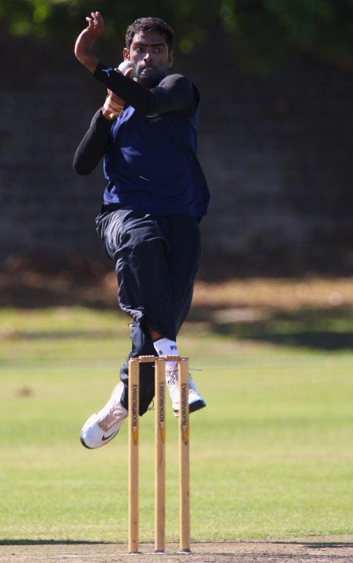 Amit Singh charges in during training